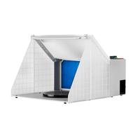 WilTec Cabine d’Aspiration pour aérographie Airbrush 12 V - 52 DB - 4 m³/MN - avec Éclairage réglable - Extraction Vapeur Brouillard Peinture - Extensible - pour Tatouage modélisme manucure Nail Art