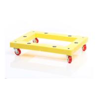 Wiltec Chariot de transport à roulettes Plateau roulant carré pour meubles max. 136kg 508x406mm