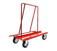 Wiltec Chariot porte-plaques 800 kg max. Transport de cloisons sèches de Bois et de Placoplâtre sur 4 Roues Chariot Porte-outil Servante d'atelier Diable Transport