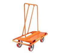 Wiltec Chariot Porte plaques sur 4 Roues - capacité Max. 1500 kg - Transport de Cloisons sèches, de Panneaux de Bois, de Placoplâtre - en Acier - Version étroite Passe Partout - Plaquisterie