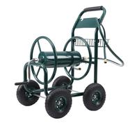 Wiltec Chariot Tuyau d’arrosage 70m Dévidoir 3/4" (19 mm) sur Roues Ø 25cm Jardin Enrouleur avec Tuyau Dispositif Mobile Irrigation Mobile Jardin