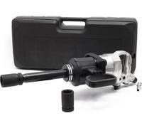 Wiltec hocs pneumatique – 25,4 mm (1") – Pression 6-10 bars – avec Poignée montable, Douilles et Clé hexagonales – Tournevis industriel automobile – Outil à air comprimé