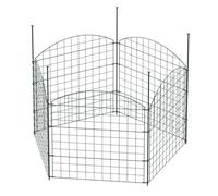 Wiltec Clôture de bassin Fil de fer ⌀ 2,5 mm Vert 8,2 kg Maille 65 x 65 mm Hauteur 78 cm Grillage de jardin Barrière extérieure Grillage métallique Délimitation protection Enfants Animaux