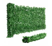 WilTec Clôture Pare-Vue Design Feuillage - 300 x 100 cm - en PE & Plastique - Paravent extérieur comme Habillage de Mur, Brise-Vue Jardin clôture, Bâche à Grillage