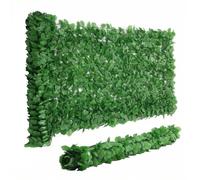 WilTec Clôture Pare-Vue Design Feuillage - 300 x 150 cm - en PE & Plastique - Paravent extérieur comme Habillage de Mur, Brise-Vue Jardin clôture, Bâche à Grillage