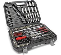 Wiltec Coffret liquet 215 Pièces, Douilles et Embouts en Acier Carbone, 6,3 mm et 10 mm, pour Serrage et Desserrage
