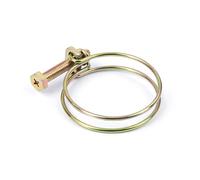 Wiltec Collier de serrage à double fil - en métal W1 - plage de serrage 37-42 mm - Largeur 2,2 mm M6x40 - Robuste - Serre-tube pour Tuyaux