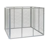 Wiltec Composteur de jardin – 100 x 100 x 80 cm – capacité de 800 L – Bac à compost à Grille métallique Procédé ouvert pour Recyclage et Sol fertile