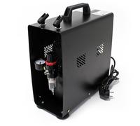 Wiltec Compresseur à membrane Aérographe Airbrush AF189A – Monocylindrique – 6 bar – Diaphragme – Sans huile – Réservoir d'air et Manomètre – Aérographie, modélisme, manucure, tatouage