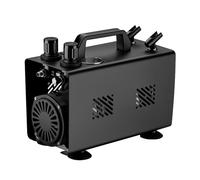 Compresseur aérographe Wiltec AS18TA 1/6 CV, compresseur d'air comprimé avec alimentation en air de 20-23 l/min, compresseur pour pistolet aérographe avec 2 décrochages, compresseur d'air avec manomèt