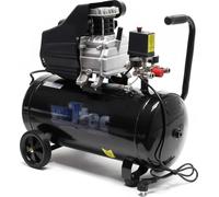 Wiltec Compresseur d'air avec Réservoir de 50 l – 670 x 360 x 630 mm – 1500 W 2 CV – 212 l/min – Outil d’atelier Mobile avec Roues et Poignée