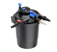 Wiltec CPF-10000 Filtre de bassin à pression avec stérilisation UV - 380 x 380 x 520 mm - 11 W/étang 12000 l max. / réservoir 25 l - Nettoyage facile - Filtration eau à grand débit