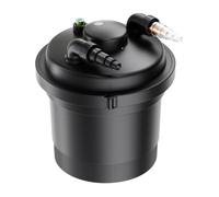 Wiltec CPF-280 Filtre de bassin à pression avec stérilisation UV - 380 x 380 x 420 mm - 11 W / étang 8000 l max. / réservoir 20 l - Filtration eau à grand débit