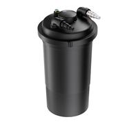 Wiltec CPF-500 Filtre de bassin à pression avec stérilisation UV - 380 x 380 x 740 mm - 18 W/étang 30000 l max. / réservoir 38 l - Filtration eau à grand débit