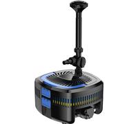 Wiltec CUF-3800 Pompe de fontaine bassin et filtre avec unité UV 11 W - 310 x 350 x 579 mm - débit 3600 l/h / refoulement max. 2,8 m / 35 W - pour piscine fontaine jardin