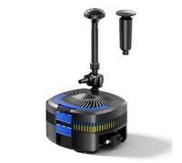 Wiltec CUF-4800 Pompe de fontaine bassin et filtre avec unité UV 11 W - 310 x 350 x 579 mm - débit 4500 l/h / refoulement max. 4 m / 45 W - pour piscine fontaine jardin
