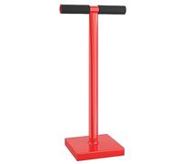 Wiltec Dameuse de sol - en Acier - 11,5 kg - Plaque carrée 20 x 20 cm - Poignée en T - Pilon Compacteur de sol Dame de maçon pour Jardinage Compactage Horticulture