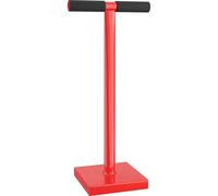 Wiltec Dameuse de sol – en Acier – 11,5 kg – Plaque carrée 20 x 20 cm – Poignée en T – Pilon Compacteur de sol Dame de maçon pour Jardinage Compactage Horticulture
