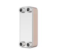Wiltec Échangeur de chaleur thermique avec 20 plaques - 286 x 116 x 638 mm - max. 115 kW - 1 l par passe - en Acier inoxydable - pour Eau Solaire