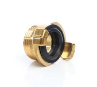 Wiltec Embout de tuyau en laiton avec griffes - 540 x 330 x 440 mm - Connecteur de raccord rapide - Filetage mâle DN25 (1") - pour Tuyau d’eau d’arrosage