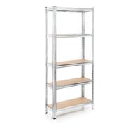 Wiltec Étagère Charges lourdes - 1740 x 750 x 300 mm / capacité de charge totale 875 kg - en Acier galvanisé - Rayon de stockage emb