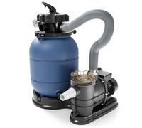 Wiltec Filtre à sable et particules – 260 W – capacité 21,5 kg – 6000 l/h – avec Vanne 5 positions – Système de filtration avec Pompe de filtrage pour Piscine Swimmingpool