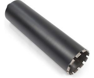 Wiltec Foret diamant pour Carotteuse Ø 102 mm – Haut rendement – 1¼ UNC – Longueur 450 mm – Métal fritté – Forage à humide – Chantier Carrelage Béton – Trépan Couronne Diamant