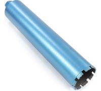 Wiltec Foret diamant pour Carotteuse Ø 102 mm – Rendement moyen – 1¼ UNC – Longueur 450 mm – Métal fritté – Forage à humide – Chantier Carrelage Béton – Trépan Couronne Diamant