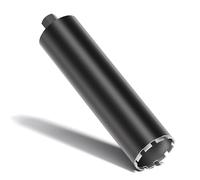 Wiltec Foret diamant pour Carotteuse Ø 127 mm – Haut rendement – 1¼ UNC – Longueur 450 mm – Métal fritté – Forage à humide – Chantier Carrelage Béton – Trépan Couronne Diamant