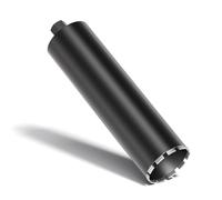 Wiltec Foret diamant pour Carotteuse Ø 132 mm - Haut rendement - 1¼ UNC - Longueur 450 mm - Métal fritté - Forage à humide - Chantier Carrelage Béton - Trépan Couronne Diamant
