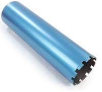 Wiltec Foret diamant pour Carotteuse Ø 132 mm – Rendement moyen – 1¼ UNC – Longueur 450 mm – Métal fritté – Forage à humide – Chantier Carrelage Béton – Trépan Couronne Diamant