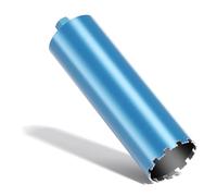Wiltec Foret diamant pour Carotteuse Ø 132 mm - Rendement moyen - 1¼ UNC - Longueur 450 mm - Métal fritté - Forage à humide - Chantier Carrelage Béton - Trépan Couronne Diamant