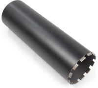 Wiltec Foret diamant pour Carotteuse Ø 200 mm – Haut rendement – 1¼ UNC – Longueur 450 mm – Métal fritté – Forage à humide – Chantier Carrelage Béton – Trépan Couronne Diamant