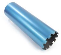 Wiltec Foret diamant pour Carotteuse Ø 200 mm – Rendement moyen – 1¼ UNC – Longueur 450 mm – Métal fritté – Forage à humide – Chantier Carrelage Béton – Trépan Couronne Diamant