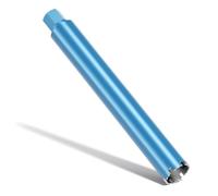 Wiltec Foret diamant pour Carotteuse Ø 67 mm - Rendement moyen - 1¼ UNC - Longueur 450 mm - Métal fritté - Forage à humide - Chantier Carrelage Béton - Trépan Couronne Diamant