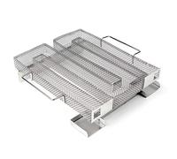 Wiltec Générateur de fumée froide 22,5x22,5x5,5cm r Acier fin Serpentin Fumoi Fumaison Accessoires BBQ Smoker Viande Légumes Poisson Saumon