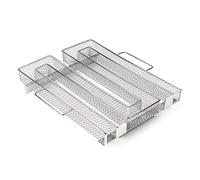 Wiltec Générateur de fumée froide 22,5x22,5x5cm Serpentin Fumoir Fumaison Acier fin Accessoires BBQ Smoker Viande Légumes Poisson Saumon
