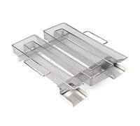 Wiltec Générateur de fumée froide 22x20,5x4,5cm Acier fin Serpentin Fumoir Fumaison Accessoires BBQ Smoker Viande Légumes Poisson Saumon