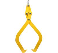 Wiltec Grappin forestier pour Troncs – 430 x 90 x 865 mm – Ouverture max. 700 mm – Force max. 500 kg – Outil pince de levage avec 2 Mandrins de serrage – Griffe Pince forestière pour grumes, débardage