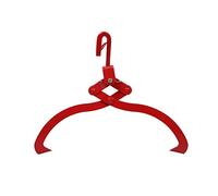 Wiltec Grappin forestier pour troncs - Ouverture max. 610 mm - Force max. 450 kg - Outil pince de levage avec 2 Mandrins de serrage - Griffe Pince forestière pour grumes, débardage