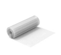 Wiltec Grillage à Mailles - 10 m x 50 cm/Épaisseur Fil 0,7 mm/Maille 12 x 12 mm - en Acier galvanisé - Grille métallique pour Volière Clapier Clôture Jardin Sylviculture Agriculture