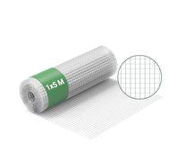 Wiltec Grillage à Mailles - 5 m x 100 cm/Épaisseur Fil 0,75 mm/Maille 19 x 19 mm - en Acier galvanisé - Grille métallique pour Volière Clapier Clôture Jardin Sylviculture Agriculture