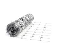 Wiltec Grillage contre gibier - 50 m x 100 cm - Clôture en fil de fer 100/08/15 - Grillage noué Agricole Sylvicole Jardin Agriculture Sylviculture Potager Viticulture