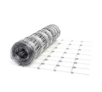 Wiltec Grillage contre gibier - 50 m x 100 cm - Clôture en fil de fer 100/08/15 - Grillage noué Agricole Sylvicole Jardin Agricultur