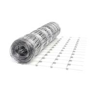 Wiltec Grillage contre gibier - 50 m x 125 cm - Clôture en fil de fer 125/13/15 - Grillage noué Agricole Sylvicole Jardin Agriculture Sylviculture Potager Viticulture