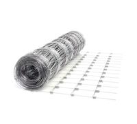 Wiltec Grillage contre gibier - 50 m x 125 cm - Clôture en fil de fer 125/13/15 - Grillage noué Agricole Sylvicole Jardin Agriculture Sylviculture Potager Viticulture
