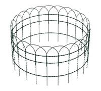 Wiltec Grillage souple Mailles 9x15 cm Hauteur 0,65 m Longueur 25m Acier revêtu de PVC Fil Ø 2mm Clôture Jardin Bordure décorative Délimitation Espace Protection plantes Jardinage Grillage Deco