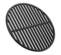 Wiltec Grille BBQ Ronde Ø 34,5 cm - en Fonte - Barbecue Charbon de bois ou à gaz - Grillade Cuisson - Terrasse Jardin Plancha - Vian