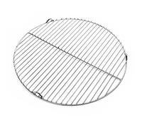 Wiltec Grille BBQ Ronde Ø 44,5 cm Acier affiné V2A Barbecue Charbon de bois/à gaz Grillade Cuisson Terrasse Jardin Plancha Viande Légumes