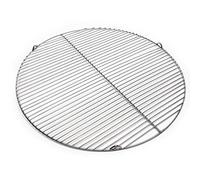 Wiltec Grille BBQ Ronde Ø 64,5cm Acier affiné V2A Barbecue Charbon de bois/à gaz Grillade Cuisson Terrasse Jardin Plancha Viande Légumes